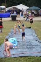 Wasserrutsche bei 35° - das fetzt!