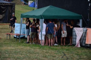 Draußen kleiner Schauer